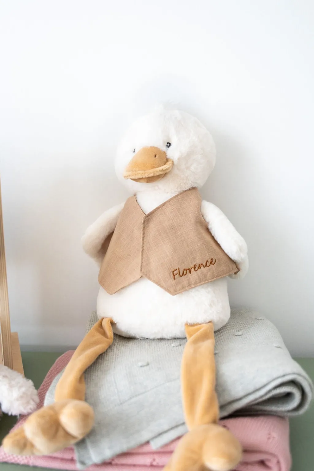 Nana Huchy Personalised Big Bill & Pointelle Blanket Bundle - Oatmeal Online