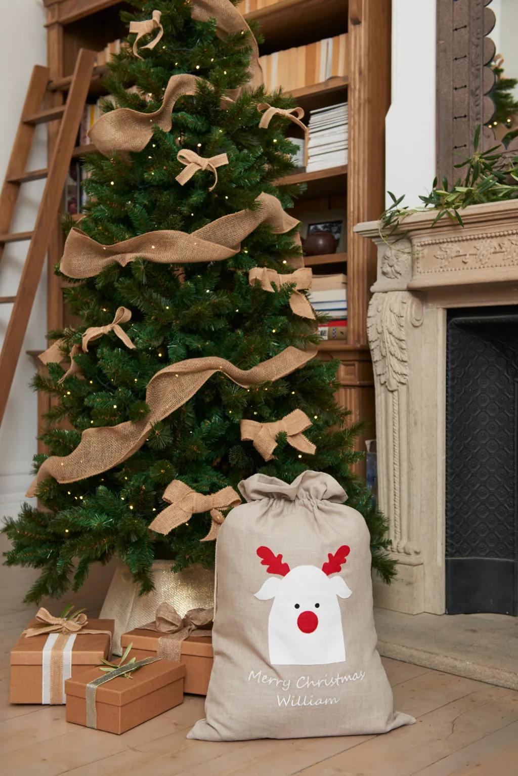 Nana Huchy Personalised Santa Sack - Reindeer
