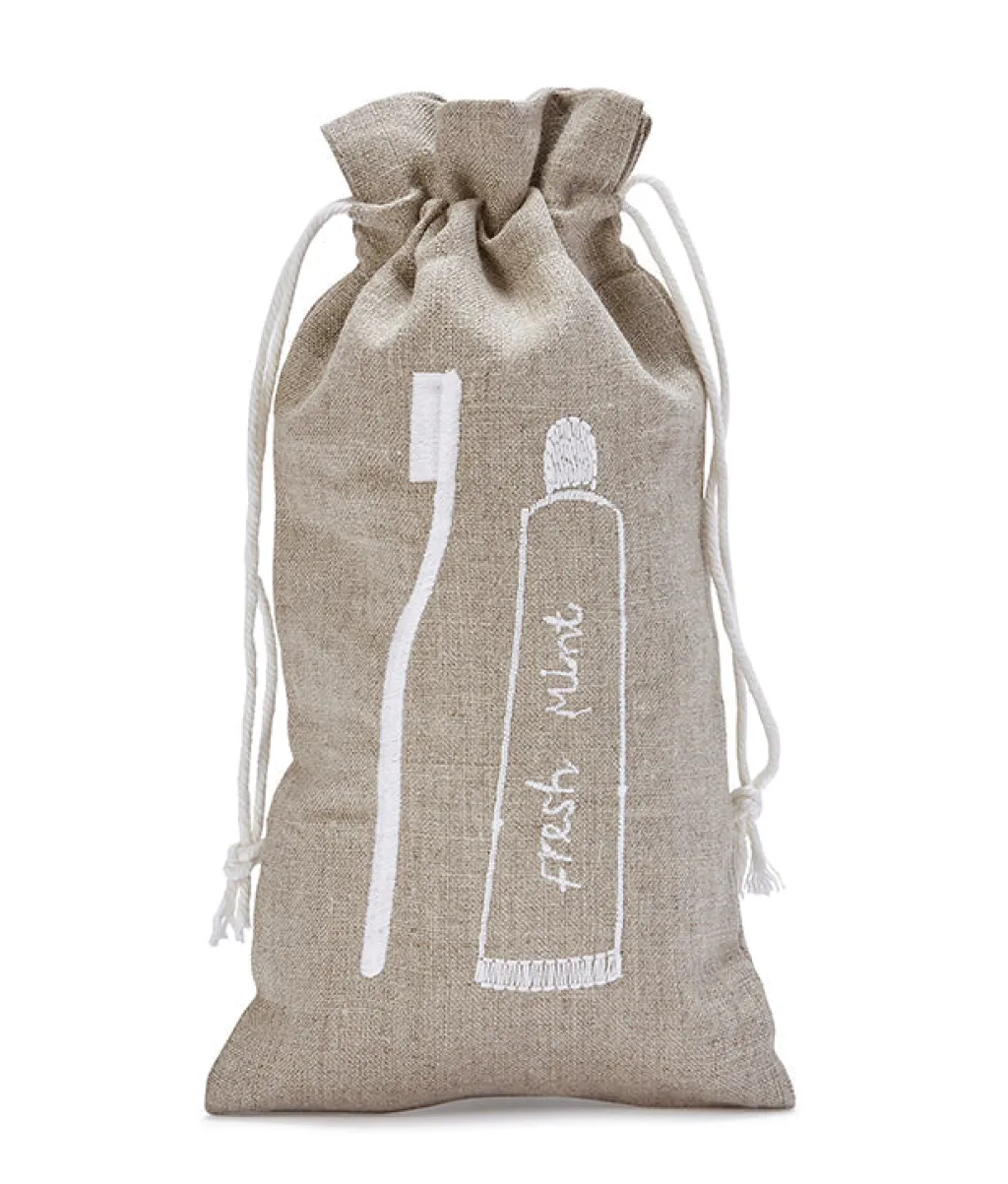 Nana Huchy Toothbrush Bag-Ecru Best