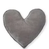 Nana Huchy Velvet Heart Cushion Lge - Grey Sale