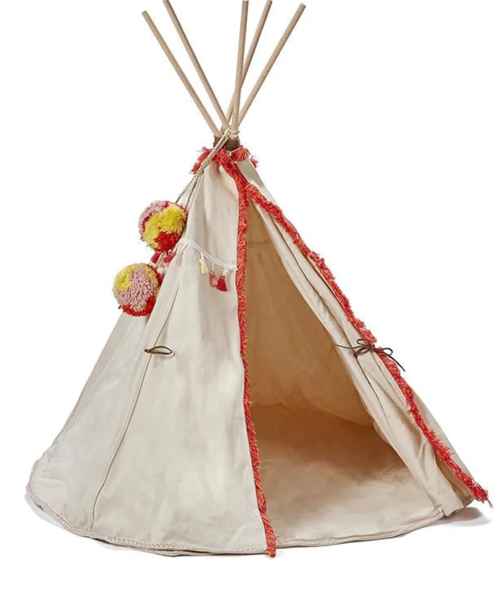 Nana Huchy Woodstock Wigwam Doll's Teepee - Coral Outlet